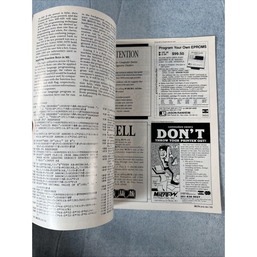 Run Magazine Commodore June 1985 - Picture 5 of 7